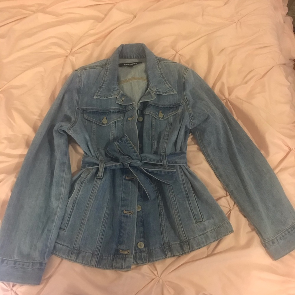 Belted Denim Jacket